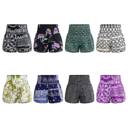 Factory Direct Totem Digital Printing Ladies Outdoor Sports Shorts Home Commuter Casual Pants European Women's Clothing