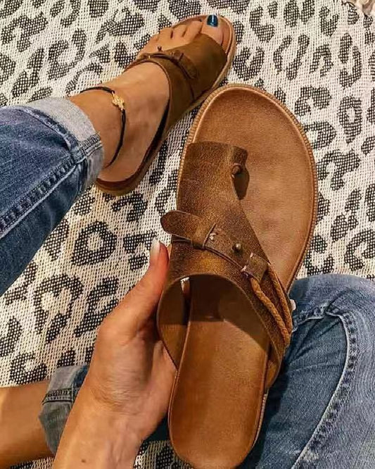 Large size women's shoes cross-border women's slippers summer sandals new flat thong women's shoes beach women's outer wear flip flops